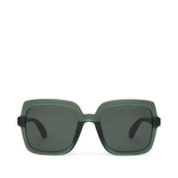 Athena Traveler Sunglasses Spruce Crystal-Green Grey - Front View