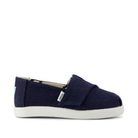 Alpargata Classic Toddler Shoe Navy Heritage Canvas - Side View