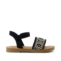 Remi Ankle Strap Toddler Sandal Black Diamond Global Strap - Side View