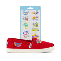 TOMS Shoe Tattoos 2 Pack Back to School Multi