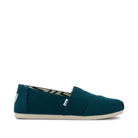 Alpargata Classic Dark Teal Heritage Canvas - Side View