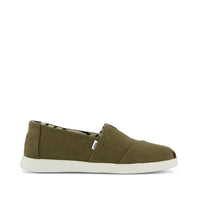Alpargata Plus Military Olive Heritage Canvas - Side View